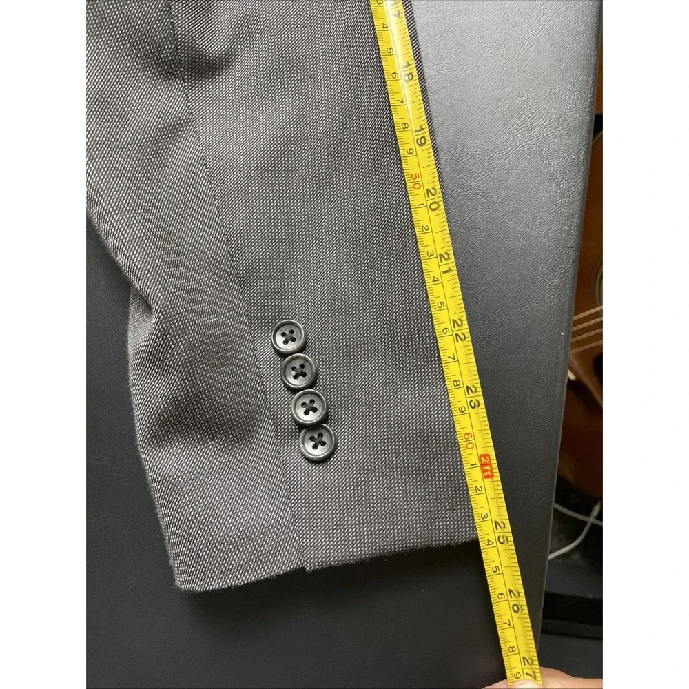 Bonobos Gray 42R Lanificio Comero Flexa Fabric Athletic Fit Patch Pockets Blazer